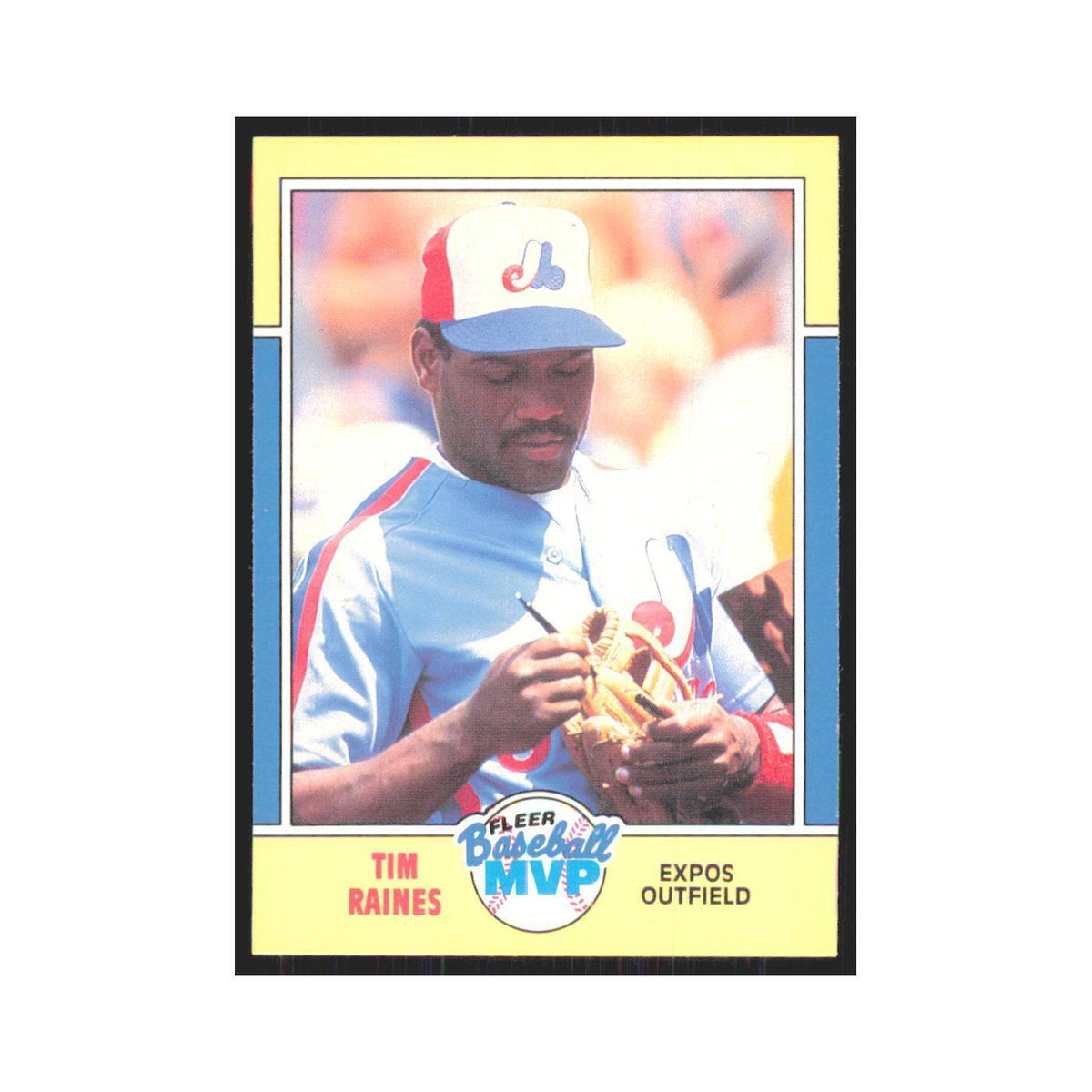 Tim Raines 1988 Fleer Baseball MVP's #27 Montreal Expos Baseball Card NM
