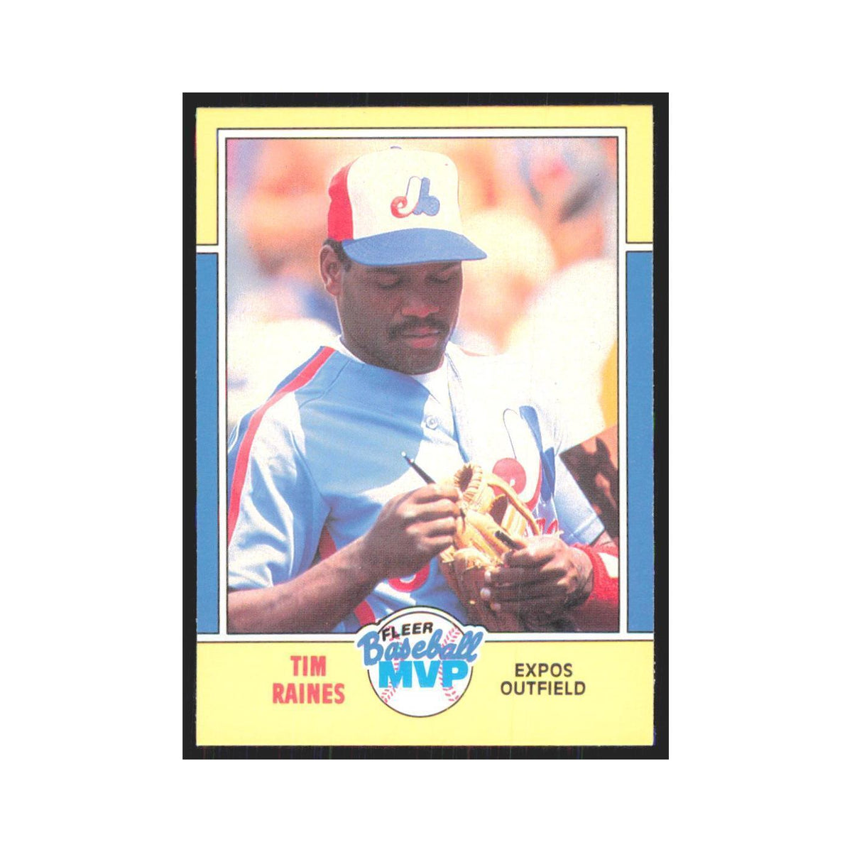 Tim Raines 1988 Fleer Baseball MVP's #27 Montreal Expos Baseball Card NM