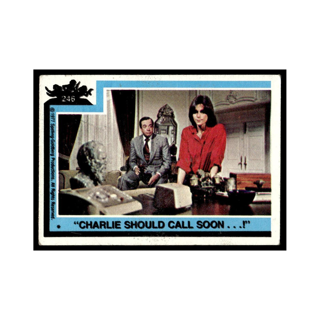 Charlie Should Call Soon 1977 Charlies Angels #246 Trading Card VG