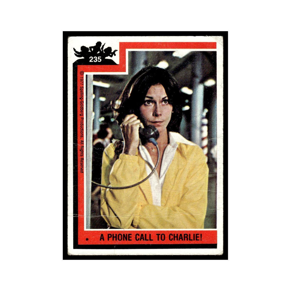 A Phone Call To Charlie 1977 Charlies Angels #235 Trading Card Poor