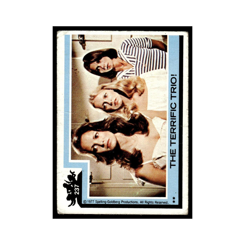 The Terrific Trio 1977 Charlies Angels #237 Trading Card Poor
