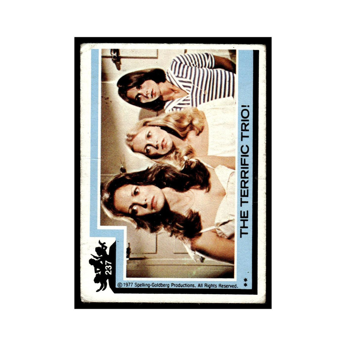 The Terrific Trio 1977 Charlies Angels #237 Trading Card Poor