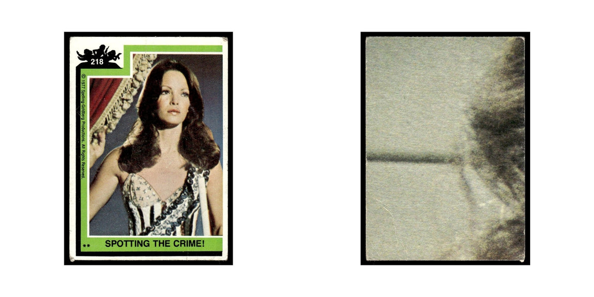 Spotting The Crime 1977 Charlies Angels #218 Trading Card Poor