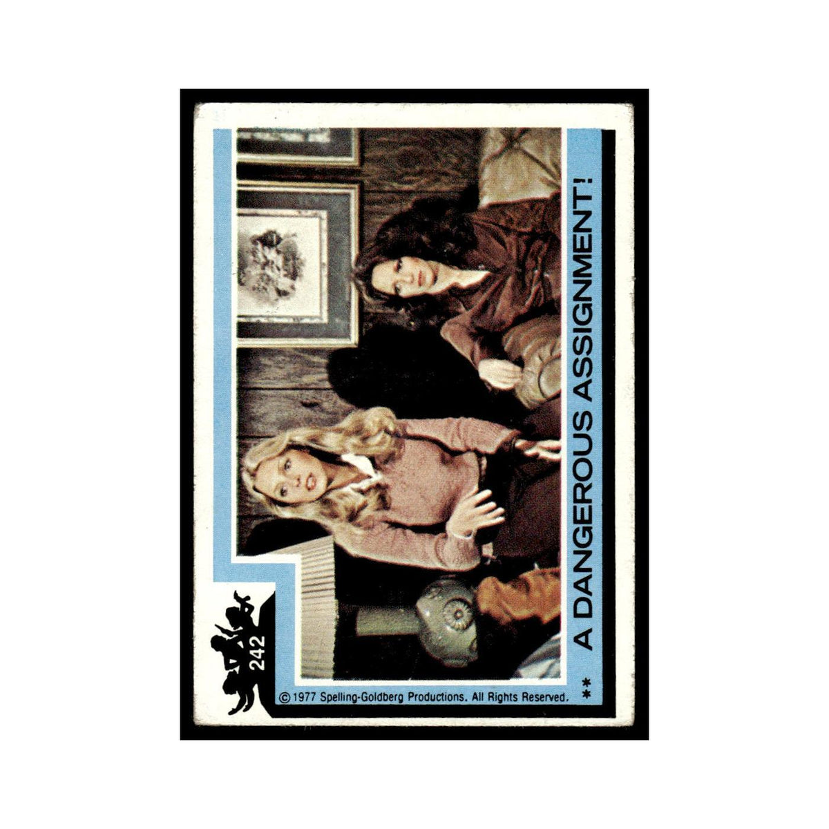 A Dangerous Assignment 1977 Charlies Angels #242 Trading Card VG