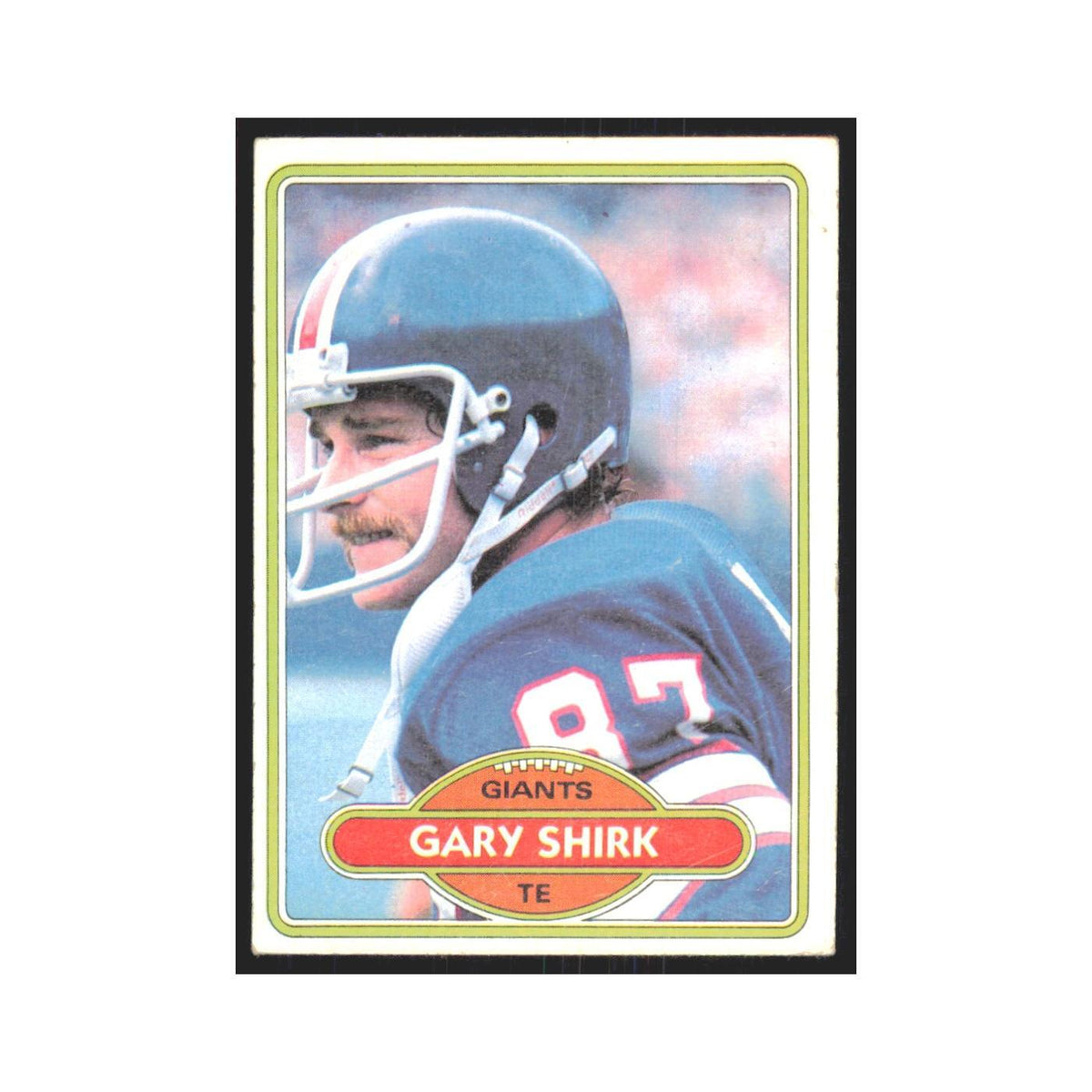 Gary Shirk 1980 Topps #414 Football Cards Football Card EX
