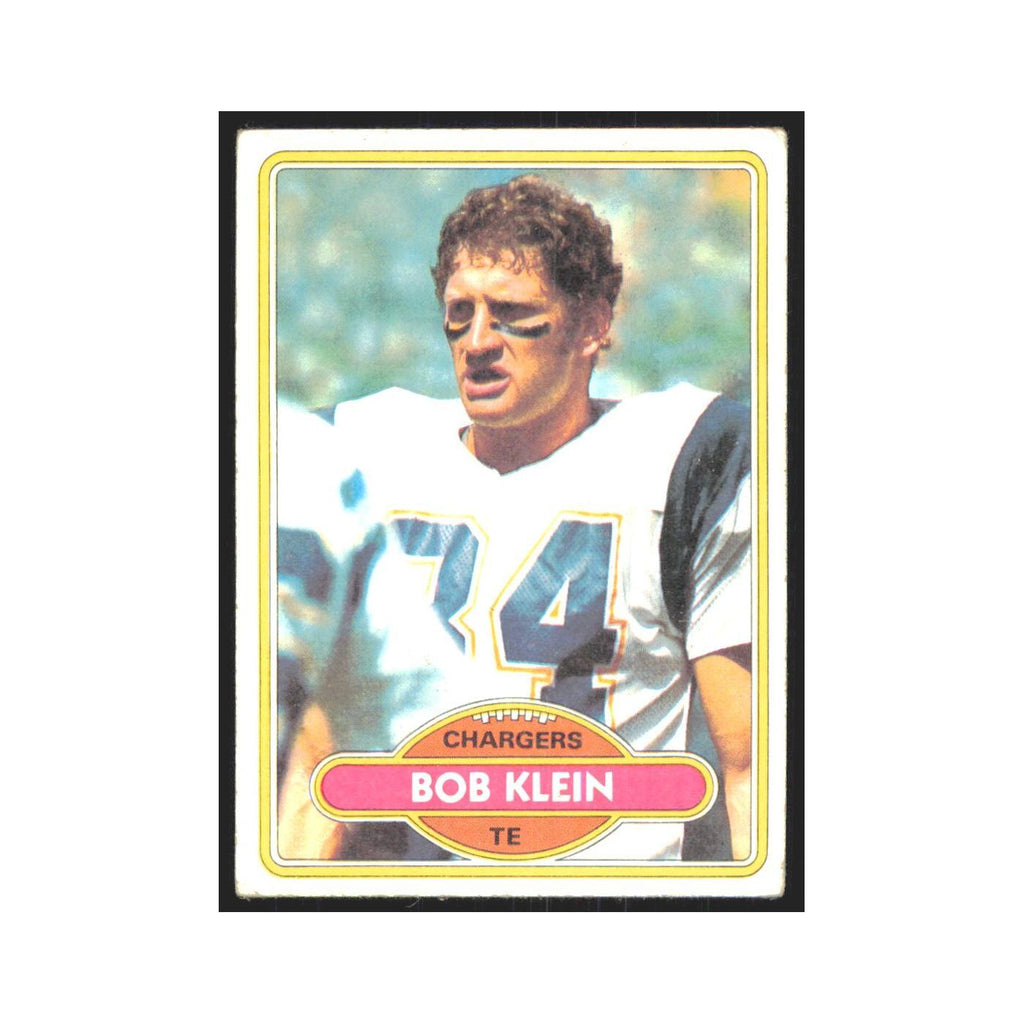 Bob Klein 1980 Topps #283 Football Cards Football Card EX