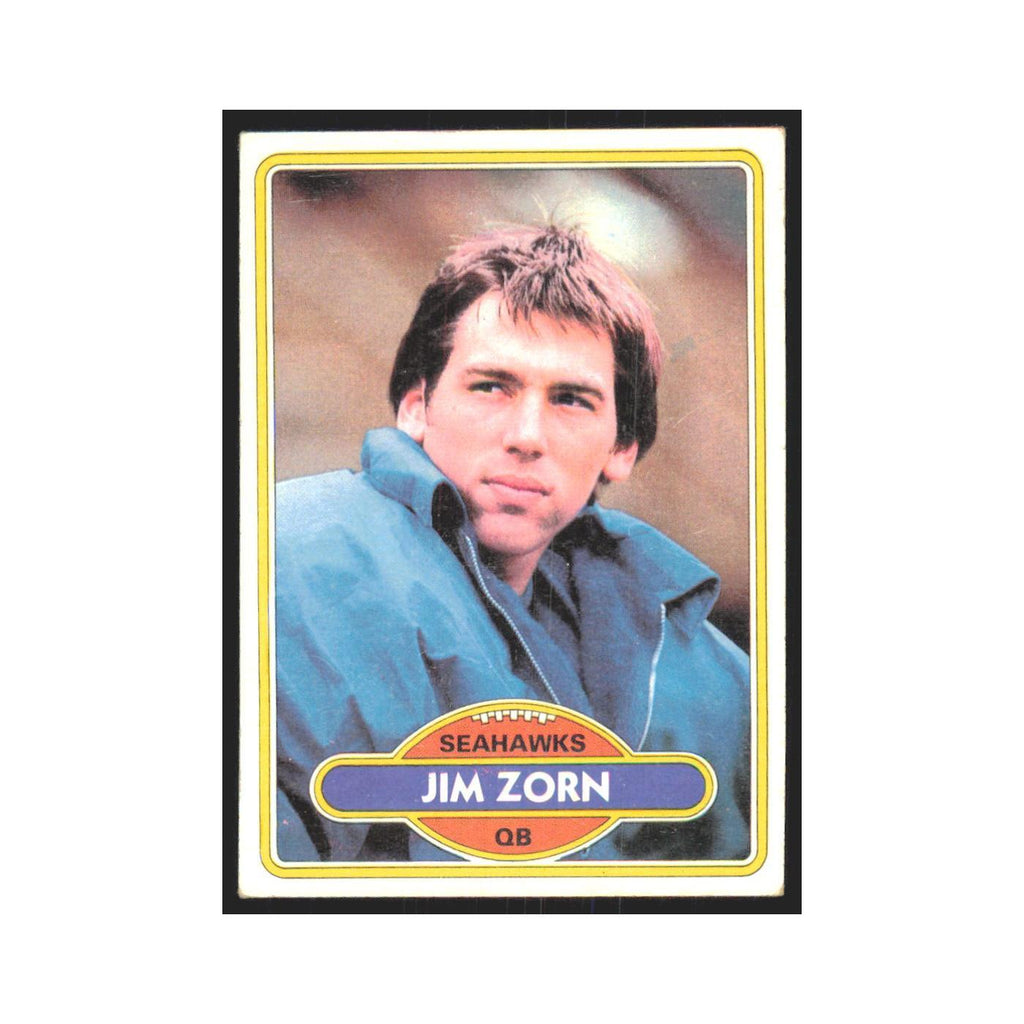 Jim Zorn 1980 Topps #20 Football Cards Football Card EX