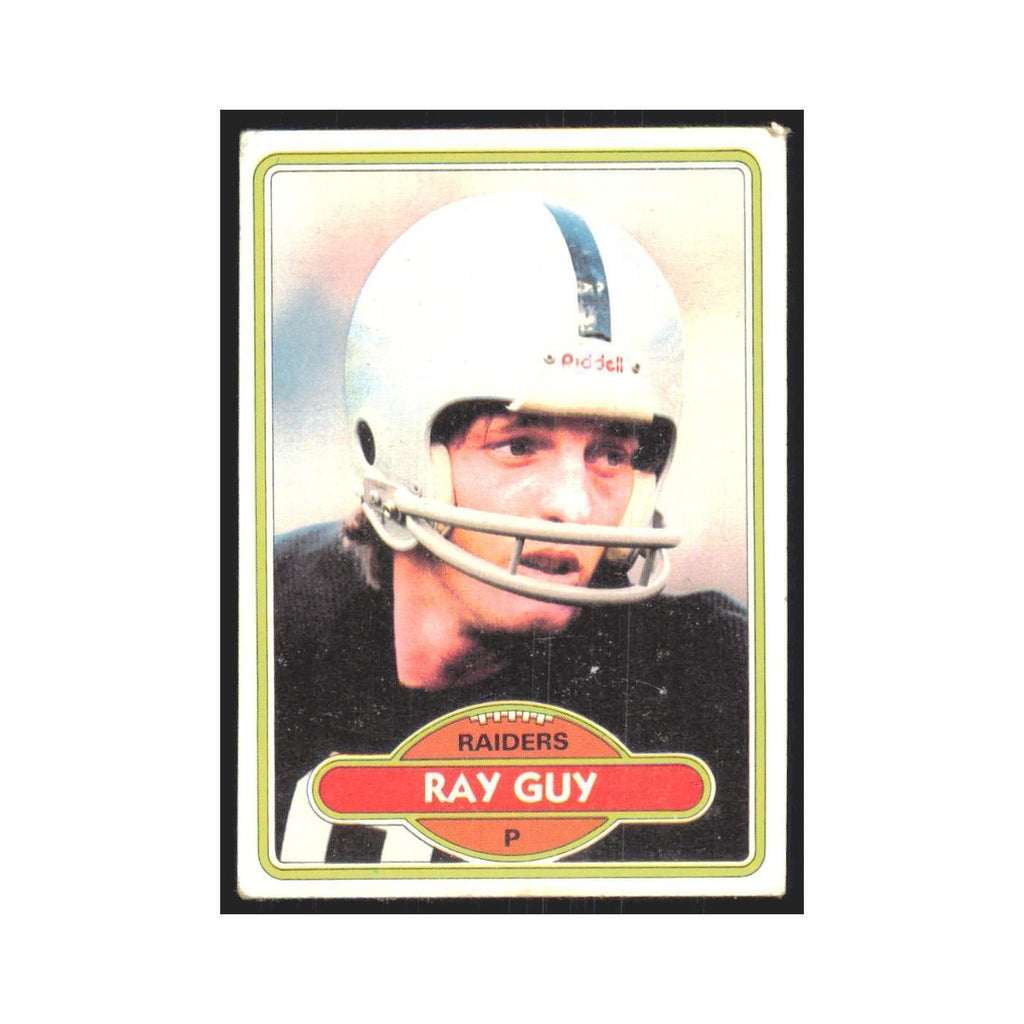 Ray Guy 1980 Topps #310 Football Cards Football Card EX