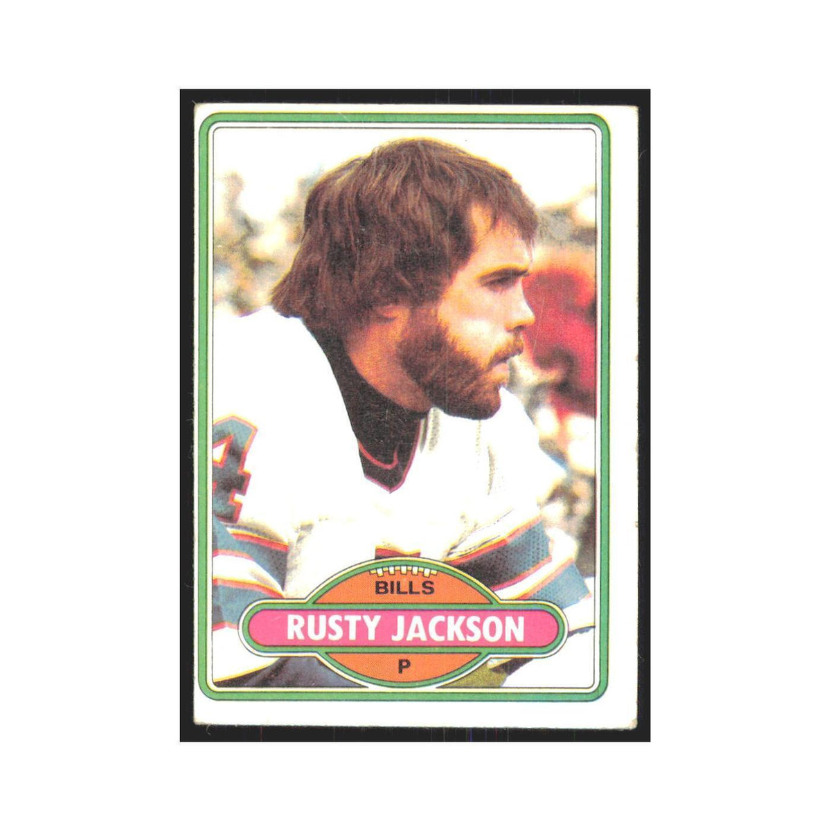 Rusty Jackson 1980 Topps #142 Football Cards Football Card EX