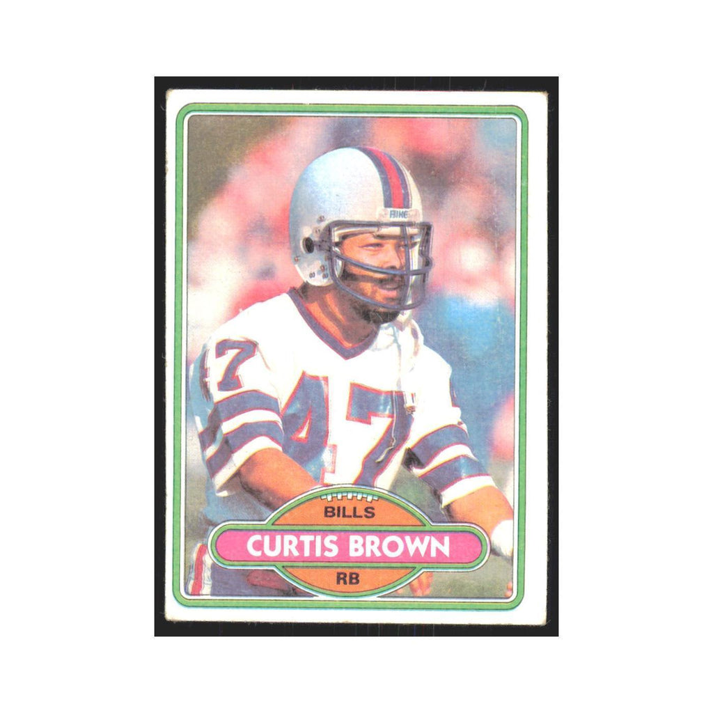 Curtis Brown 1980 Topps #443 Football Cards Football Card EX