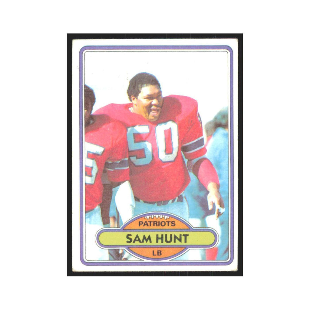 Sam Hunt 1980 Topps #62 Football Cards Football Card EX