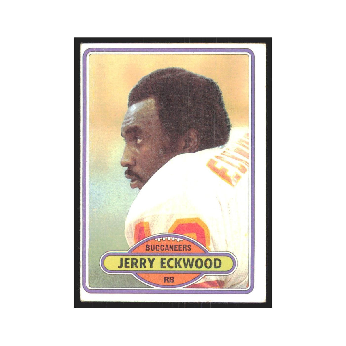 Jerry Eckwood 1980 Topps #366 Football Cards Football Card EX