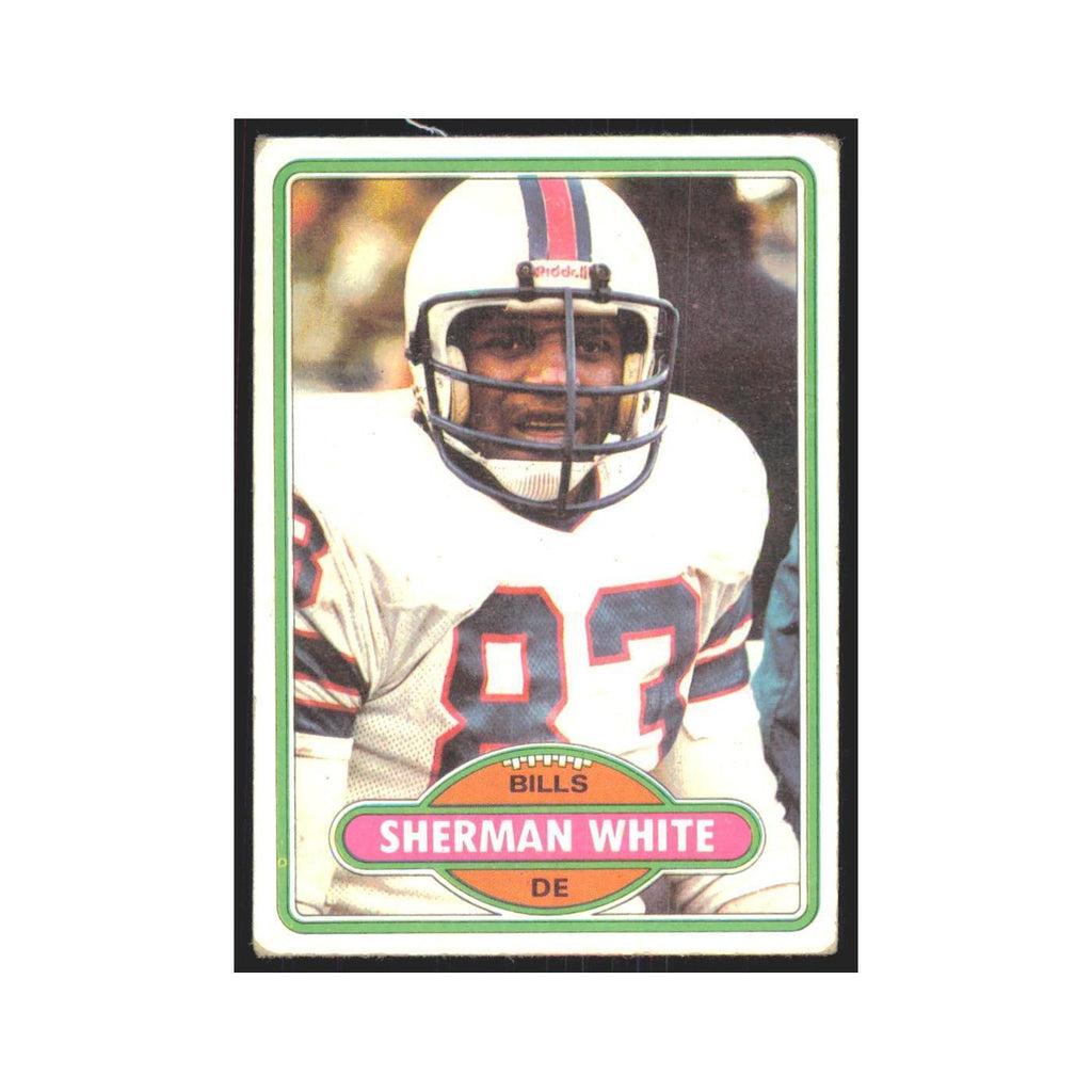 Sherman White 1980 Topps #106 Football Cards Football Card EX