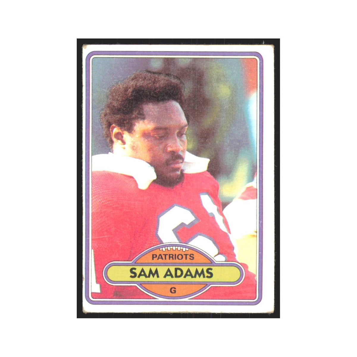 Sam Adams 1980 Topps #139 Football Cards Football Card EX