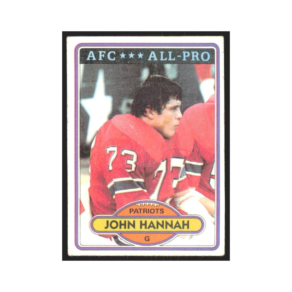 John Hannah 1980 Topps #230 Football Cards Football Card EX