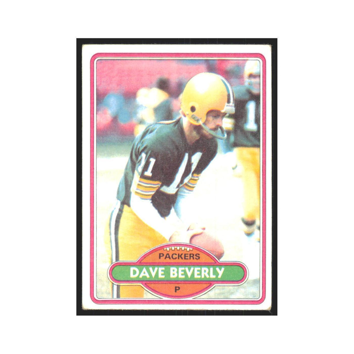 Dave Beverly 1980 Topps #259 Football Cards Football Card EX