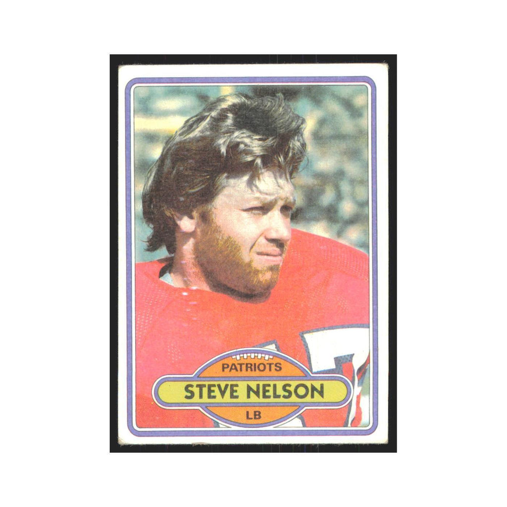 Steve Nelson 1980 Topps #452 Football Cards Football Card EX
