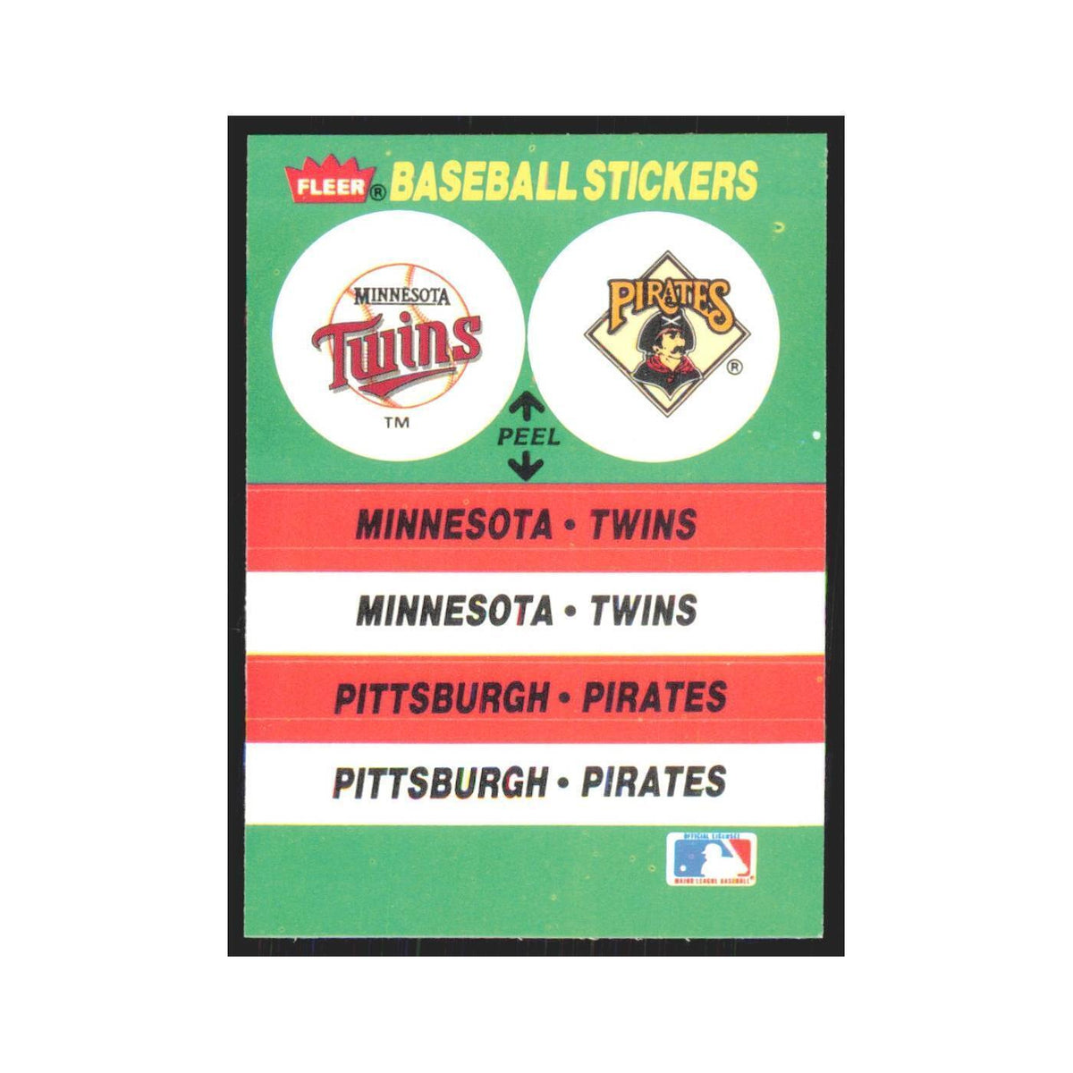 Arlington Stadium 1988 Fleer Baseball MVP's #nan TwinsPirates Baseball Card NM