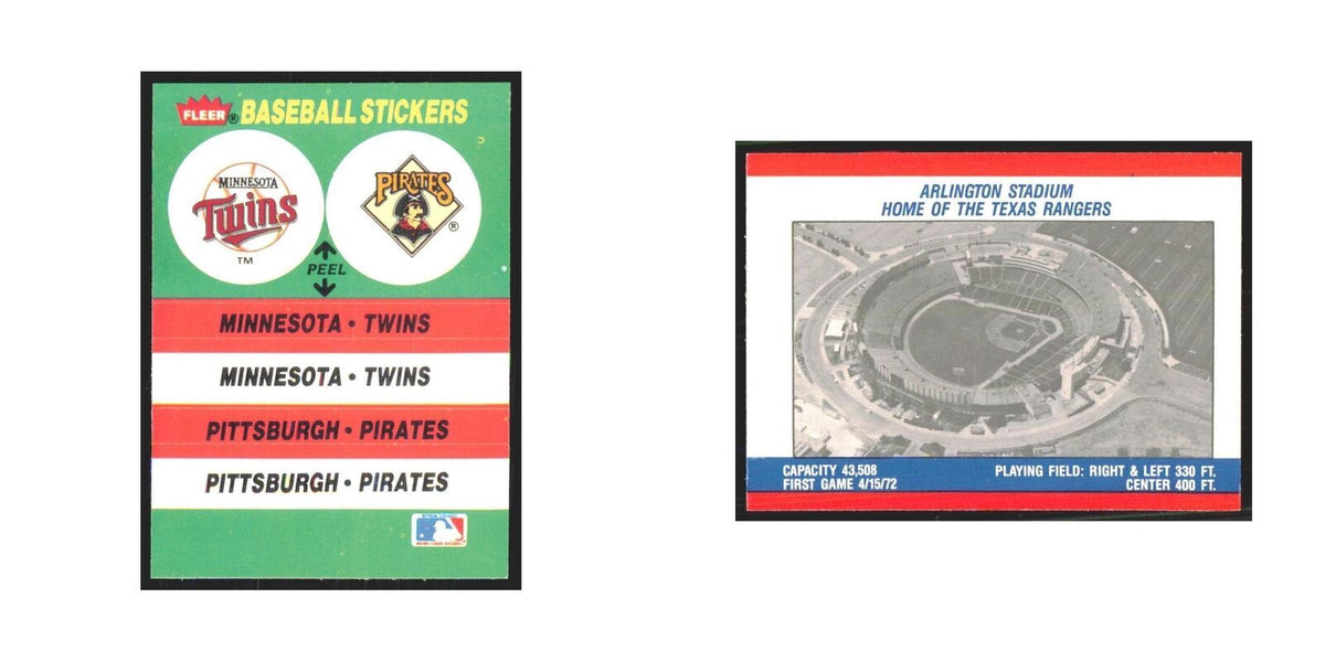 Arlington Stadium 1988 Fleer Baseball MVP's #nan TwinsPirates Baseball Card NM