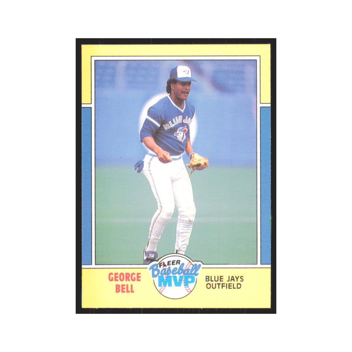 George Bell 1988 Fleer Baseball MVP's #1.0 Toronto Blue Jays Baseball Card NM