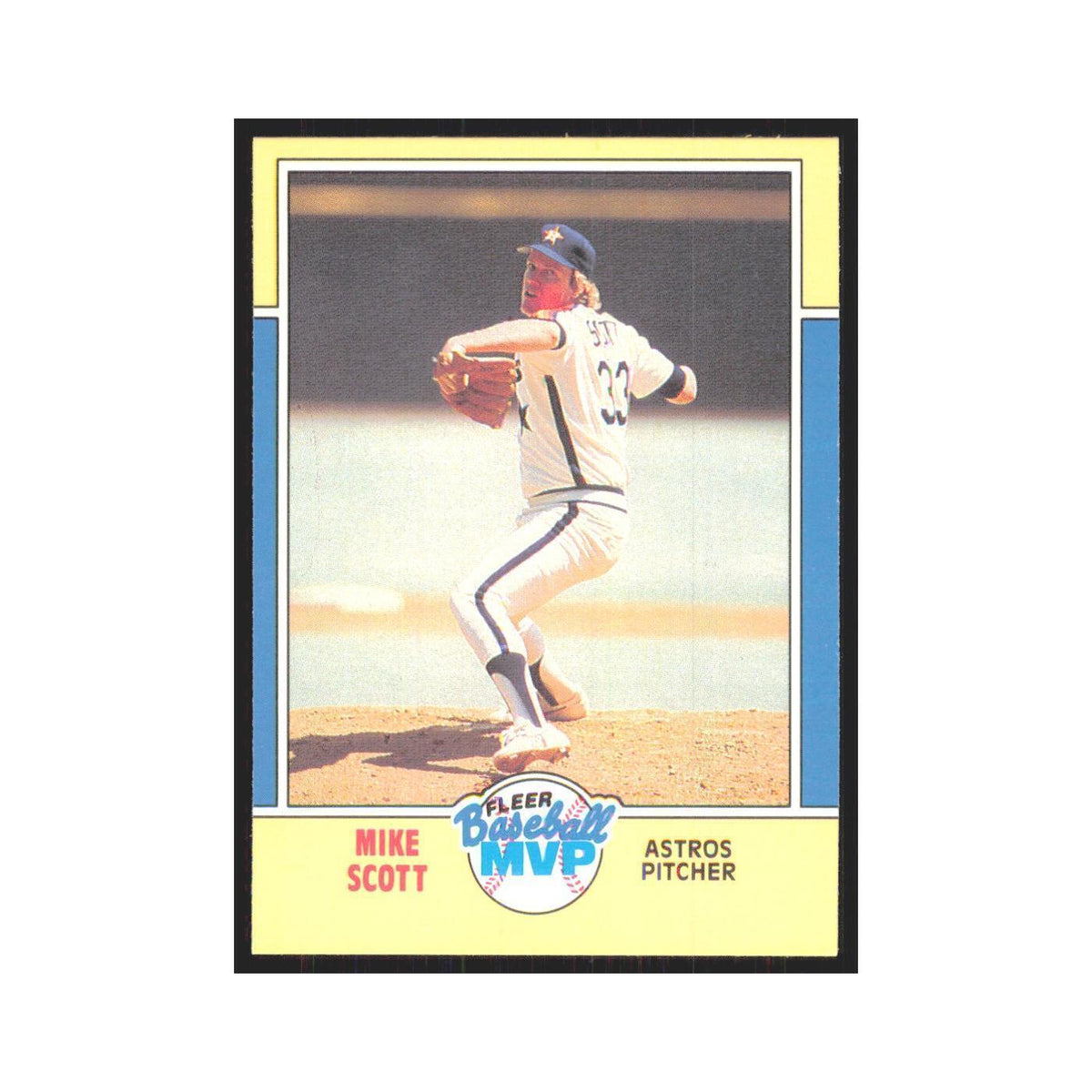 Mike Scott 1988 Fleer Baseball MVP's #32.0 Houston Astros Baseball Card NM