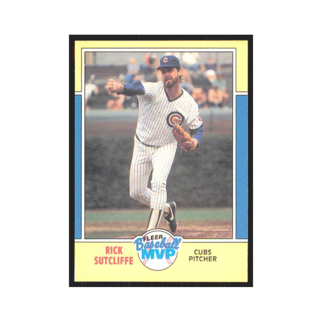Rich Sutcliffe 1988 Fleer Baseball MVP's #38.0 Chicago Cubs Baseball Card NM