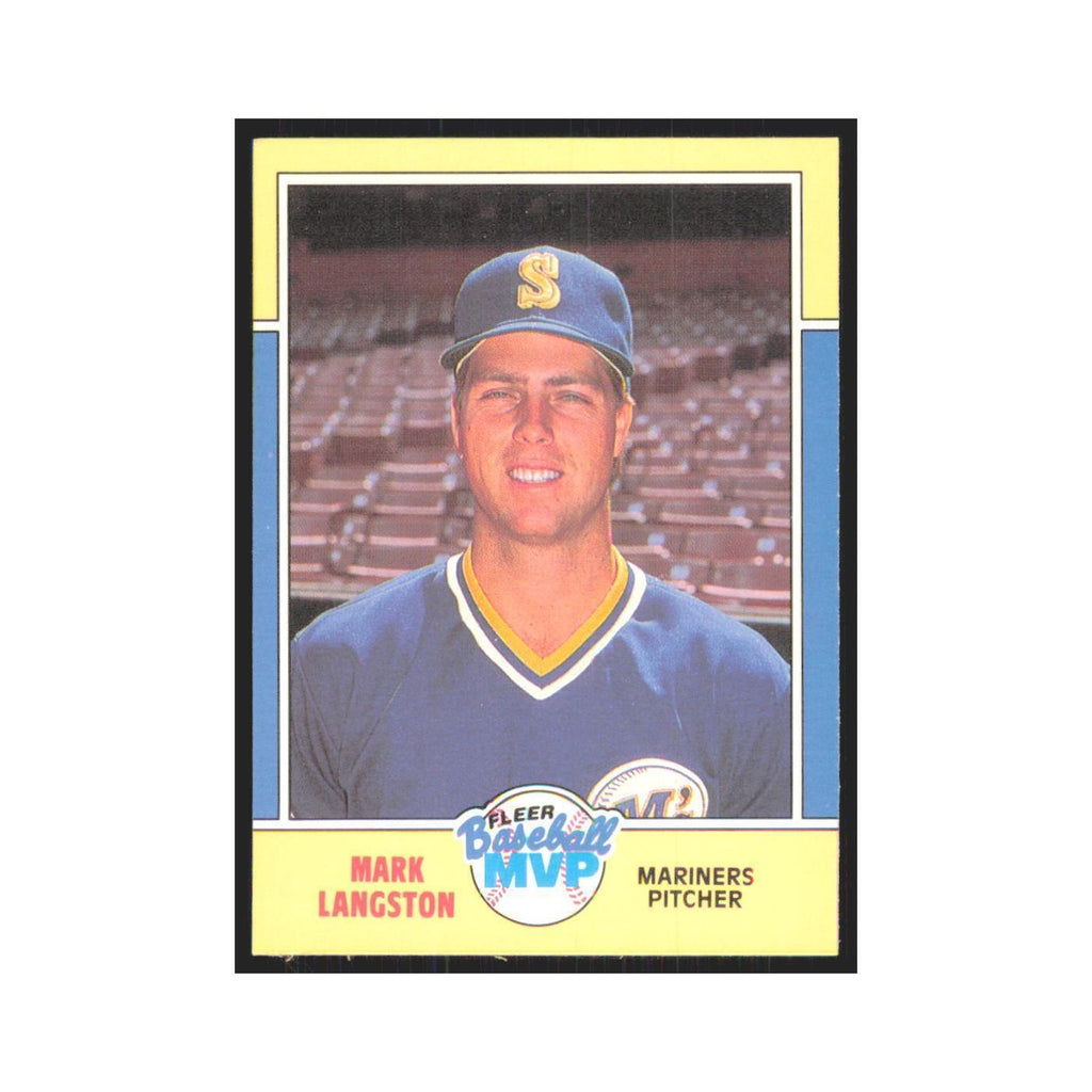 Mark Langston 1988 Fleer Baseball MVP's #21.0 Seattle Mariners Baseball Card NM