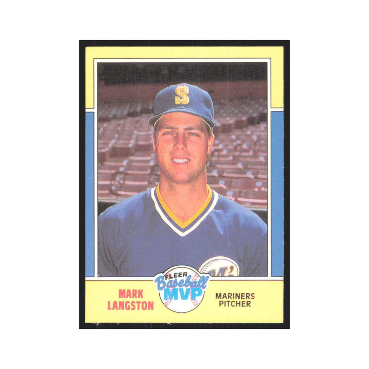 Mark Langston 1988 Fleer Baseball MVP's #21.0 Seattle Mariners Baseball Card NM