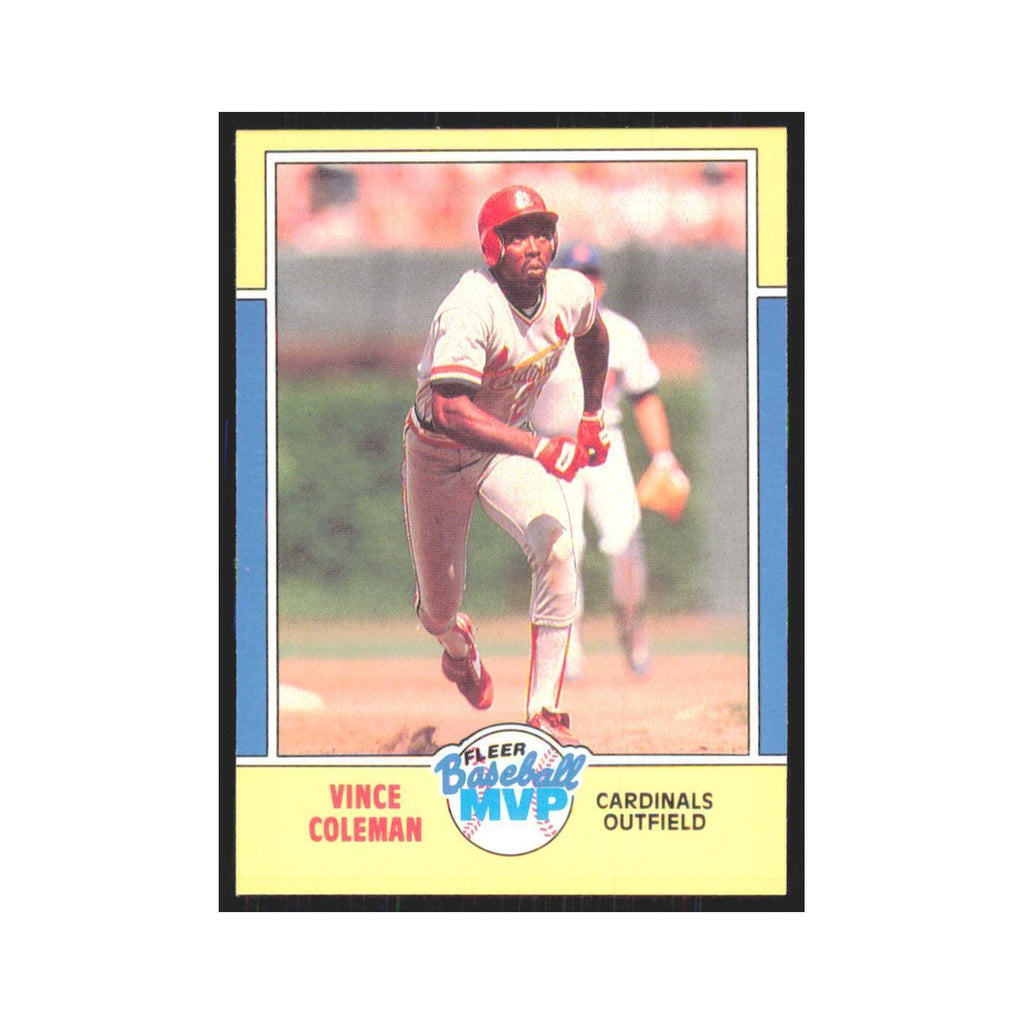 Vince Coleman 1988 Fleer Baseball MVP's #7.0 St. Louis Cardinals NM