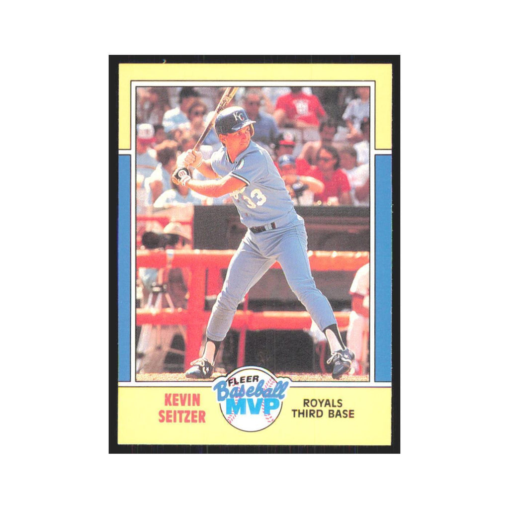 Kevin Seitzer 1988 Fleer Baseball MVP's #33.0 Kansas City Royals NM