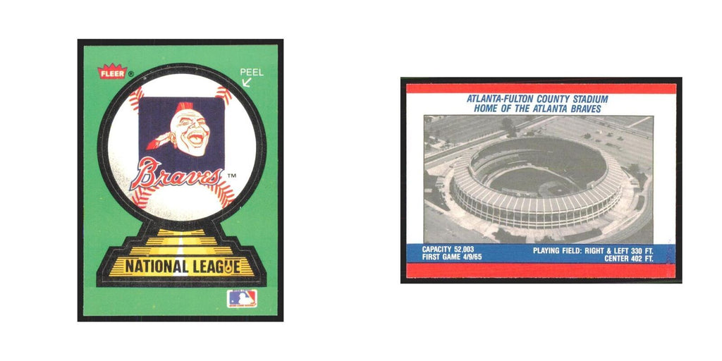 Atlanta Fulto County Stadium 1988 Fleer Baseball MVP's #nan Braves NM