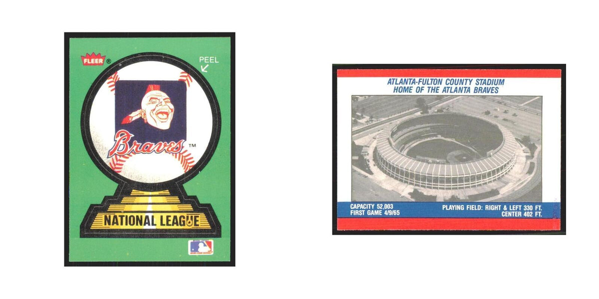 Atlanta Fulto County Stadium 1988 Fleer Baseball MVP's #nan Braves NM