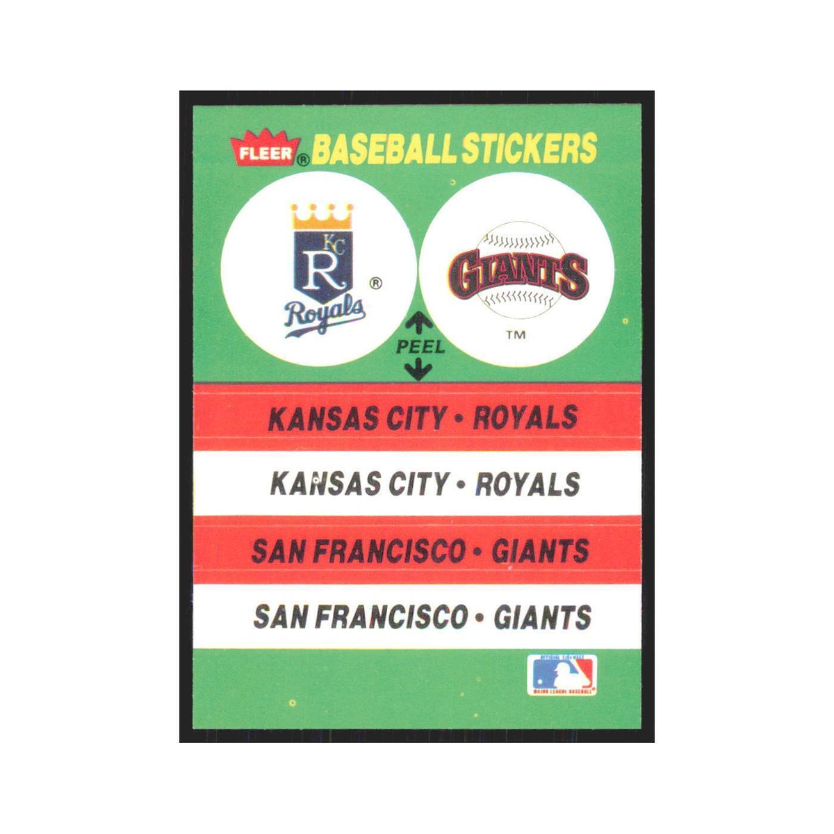 Exhibition Stadium 1988 Fleer Baseball MVP's #nan Royals/Giants Baseball Card NM