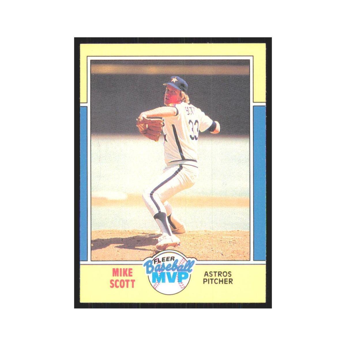 Mike Scott 1988 Fleer Baseball MVP's #32.0 Houston Astros Baseball Card NM