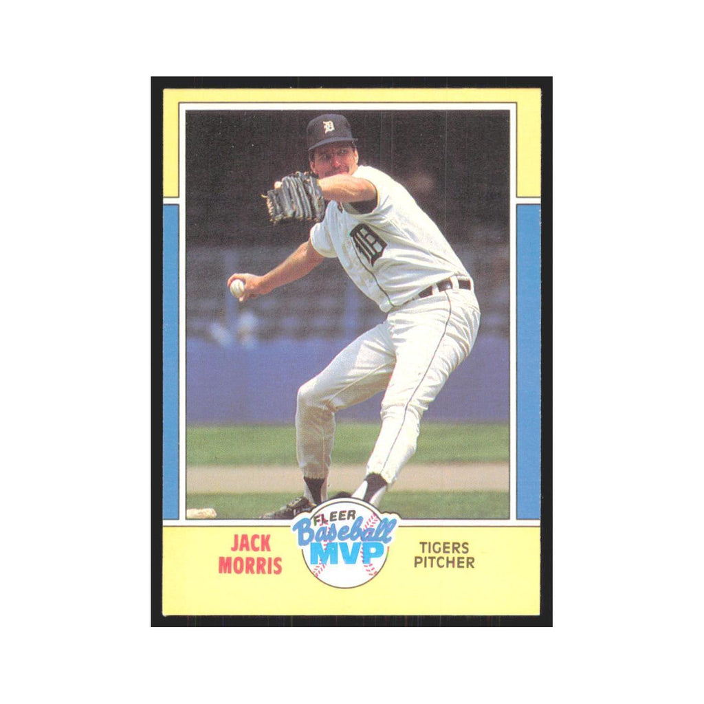 Jack Morris 1988 Fleer Baseball MVP's #24.0 Detroit Tigers Baseball Card NM