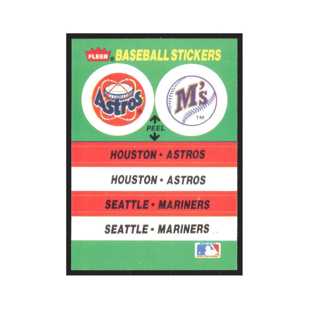 Oakland Athletics Houston Astros 1988 Fleer Baseball MVP's #nan NM