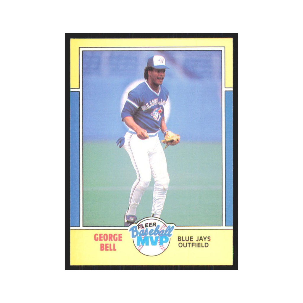 George Bell 1988 Fleer Baseball MVP's #1.0 Toronto Blue Jays Baseball Card NM