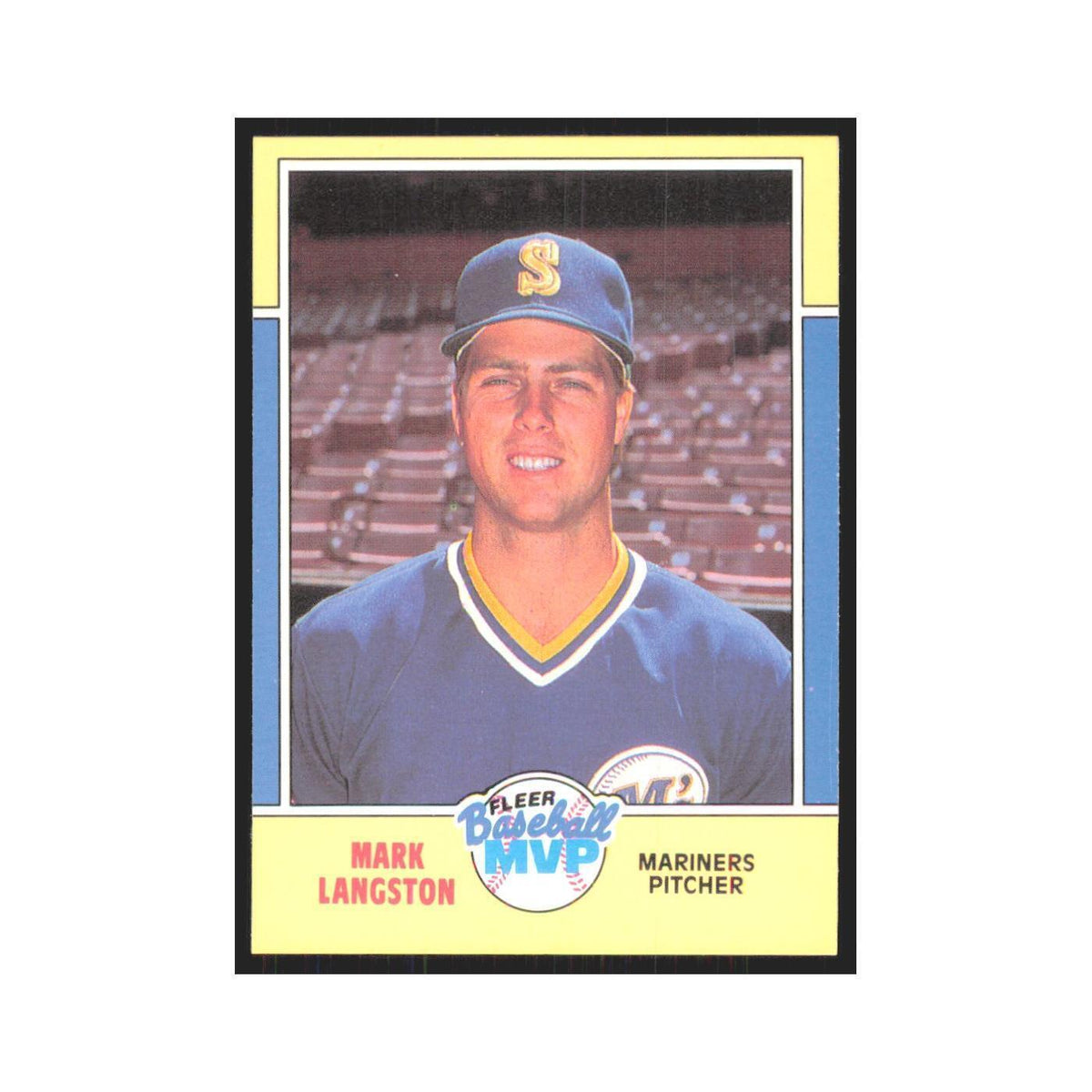 Mark Langston 1988 Fleer Baseball MVP's #21.0 Seattle Mariners Baseball Card NM