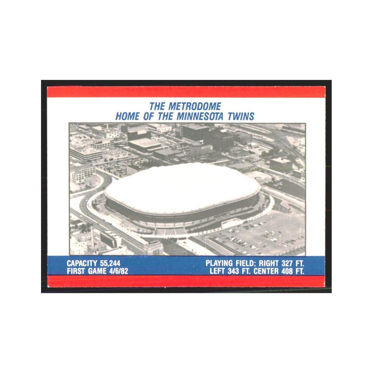 the Metrodome 1988 Fleer Baseball MVP's #nan Minnesota Twins Baseball Card NM