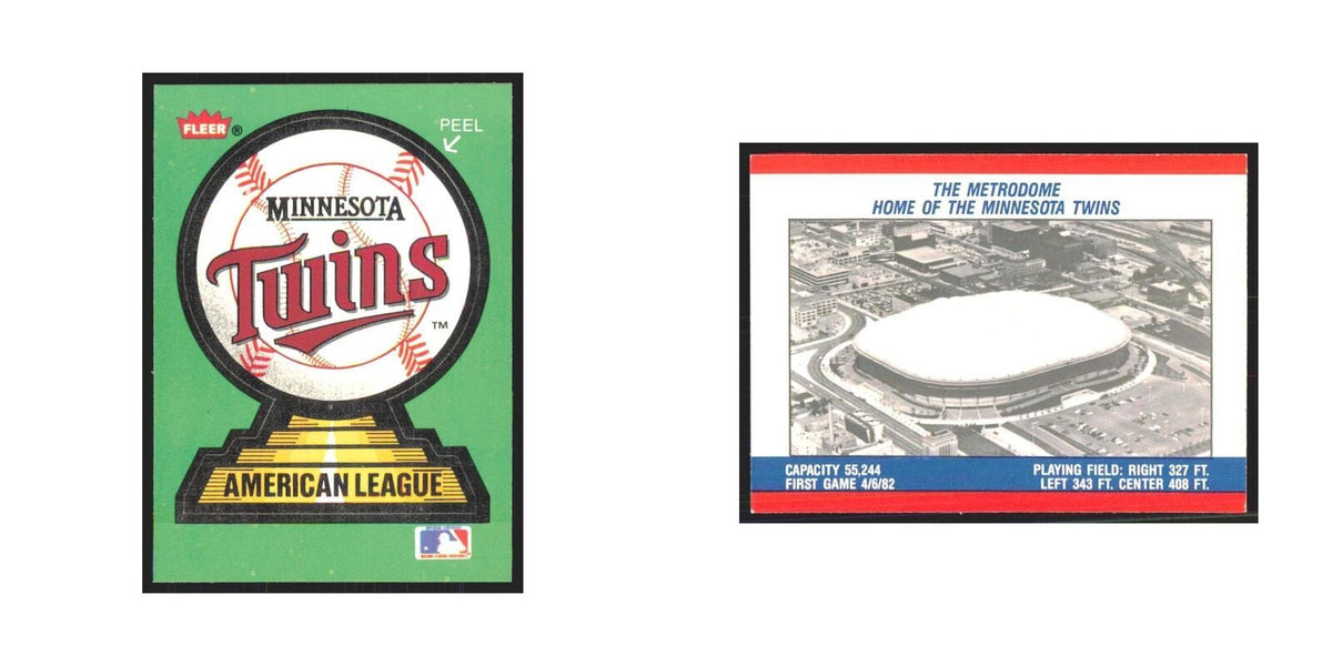 the Metrodome 1988 Fleer Baseball MVP's #nan Minnesota Twins Baseball Card NM