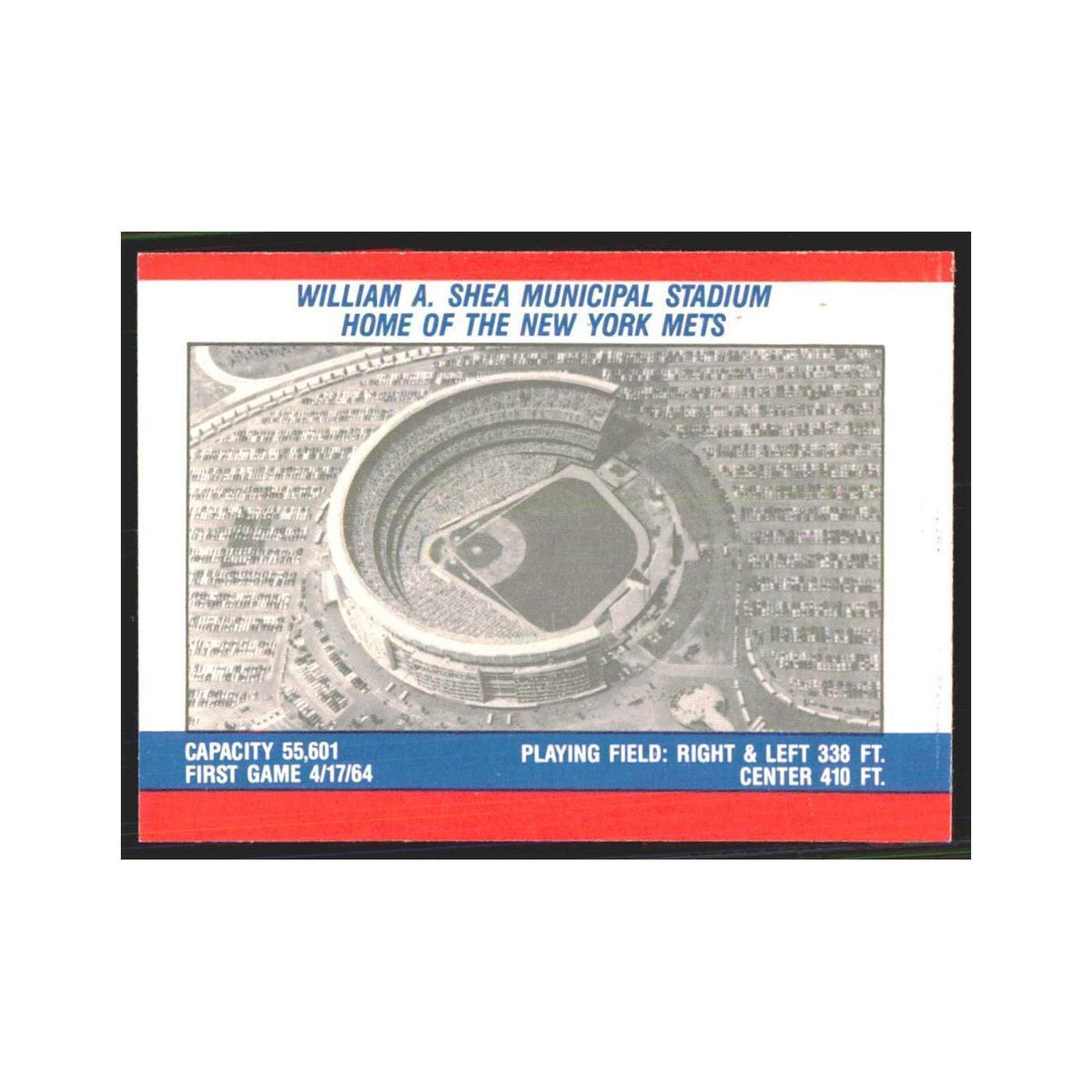 Shea Stadium 1988 Fleer Baseball MVP's #nan Mets Baseball Card NM