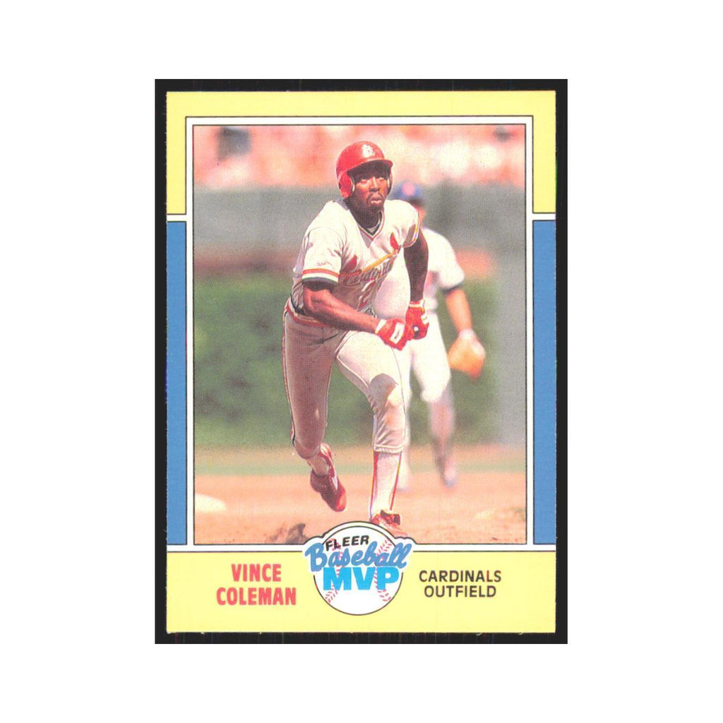Vince Coleman 1988 Fleer Baseball MVP's #7.0 St. Louis Cardinals NM