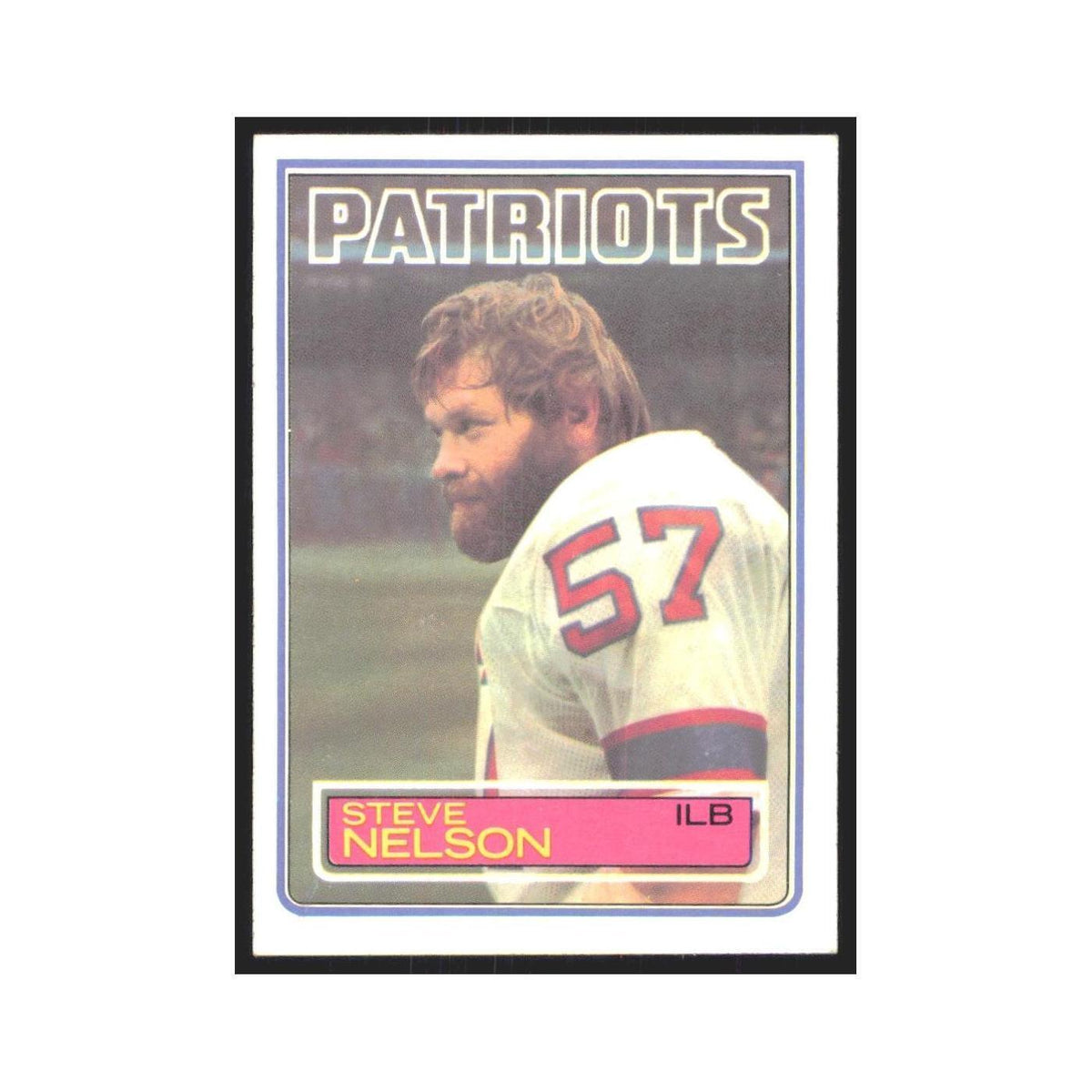Steve Nelson 1983 Topps #335 New England Patriots Football Card NM