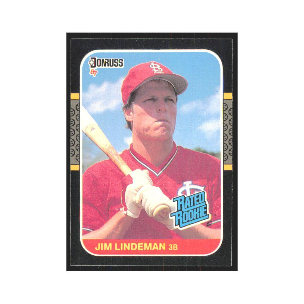 Jim Lindeman Rookie 1987 Donruss #37.0 St. Louis Cardinals Baseball Card NM