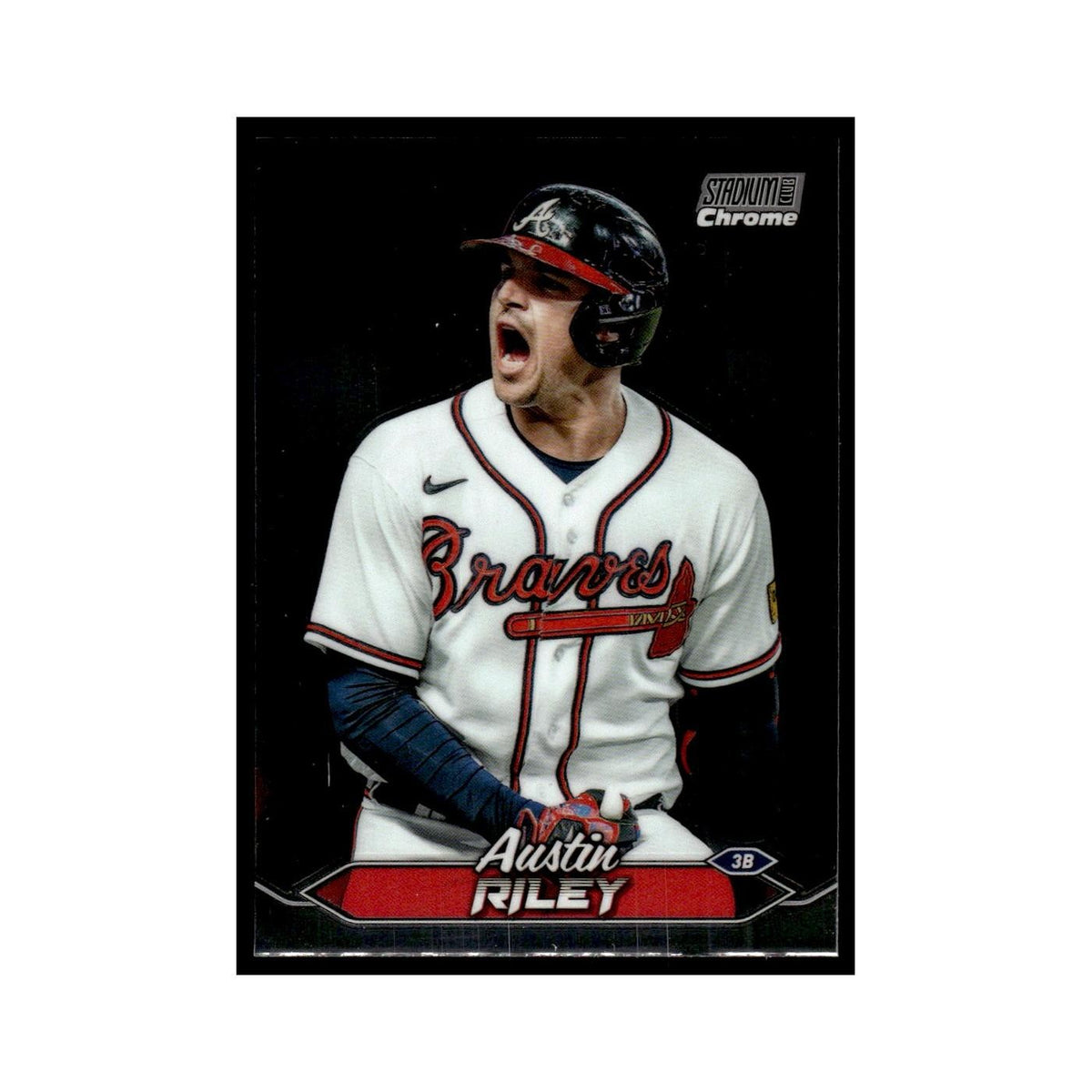 Austin Riley 2024 Topps Stadium Club Chrome #18 Baseball Card NM