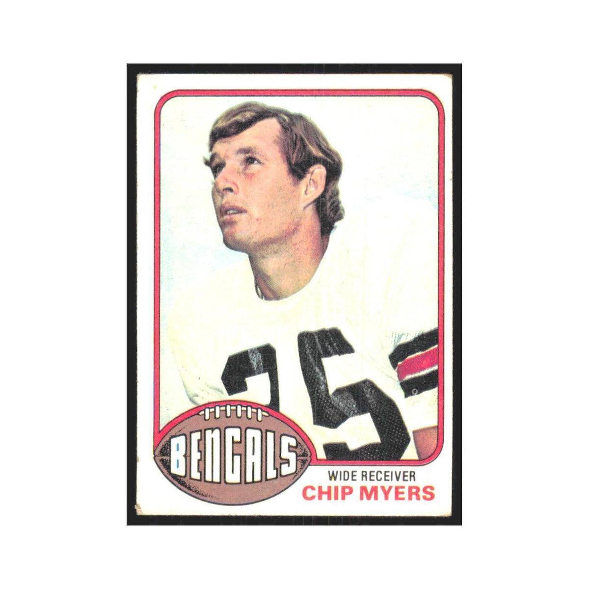 Chip Myers 1976 Topps #491 Cincinnati Bengals Football Card EX