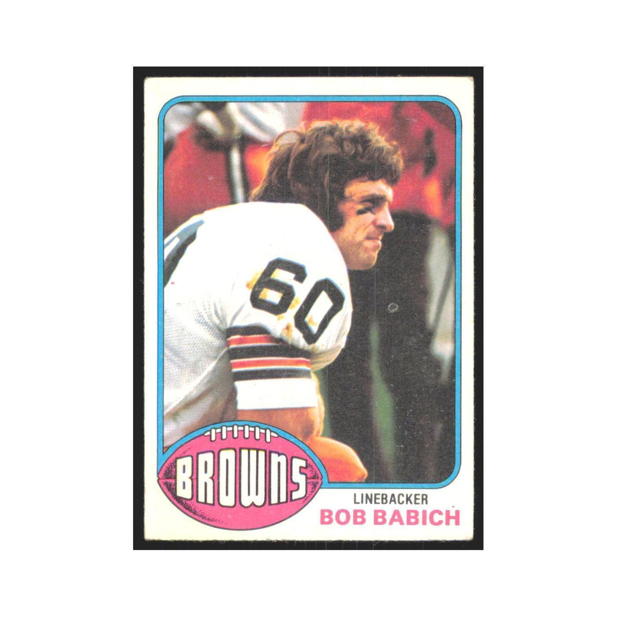 Bob Babich 1976 Topps #374 Cleveland Browns Football Card EX