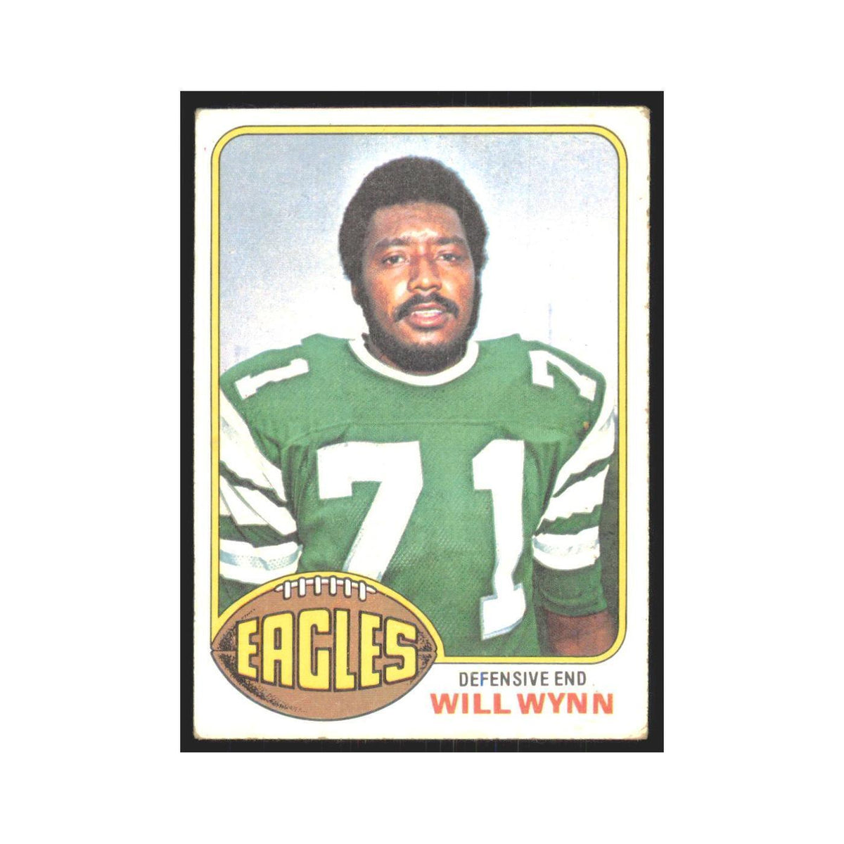 Will Wynn 1976 Topps #199 Philadelphia Eagles Football Card EX