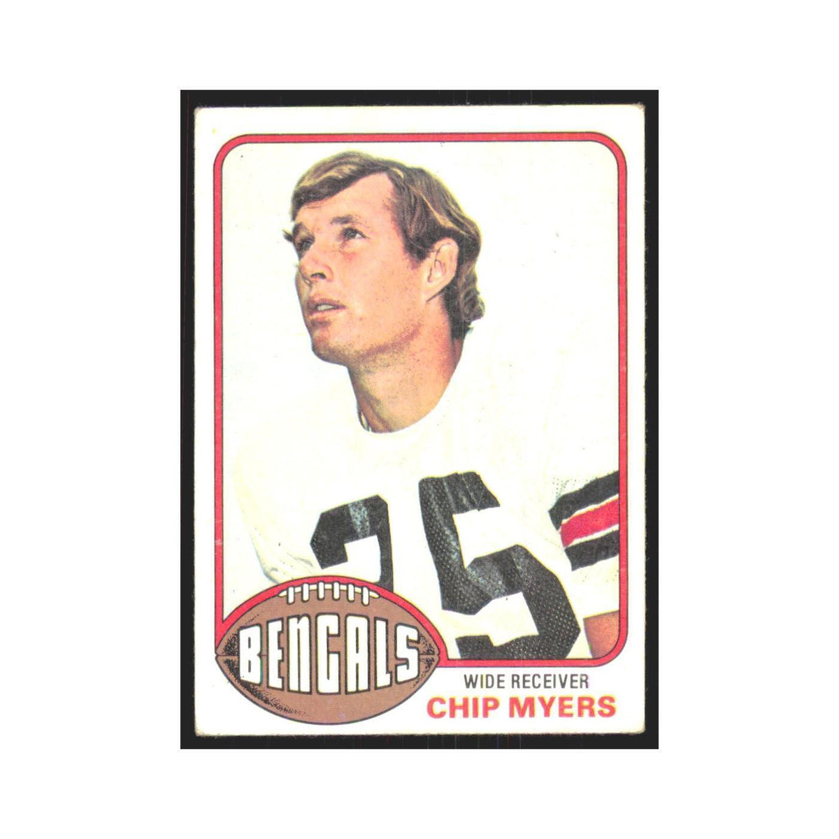 Chip Myers 1976 Topps #491 Cincinnati Bengals Football Card EX