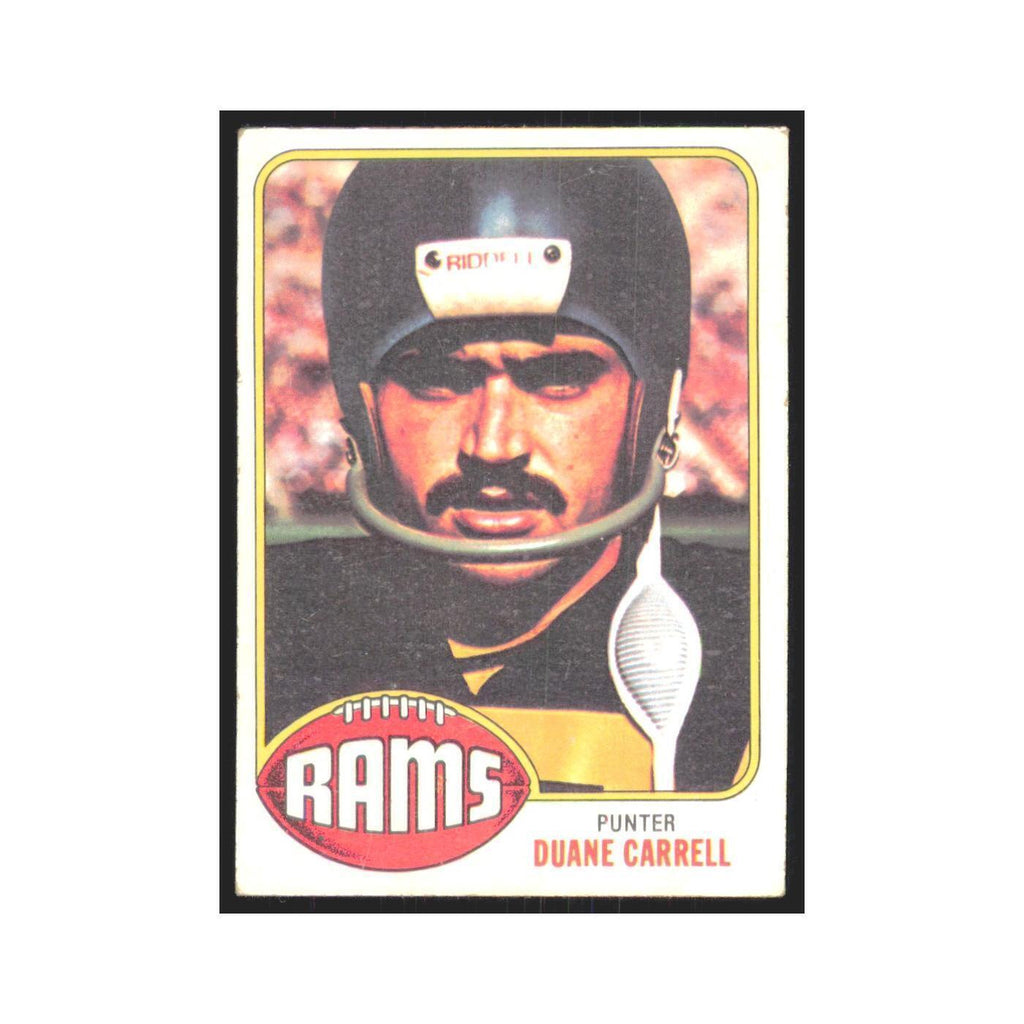 Duane Carrell 1976 Topps #343 Los Angeles Rams Football Card EX